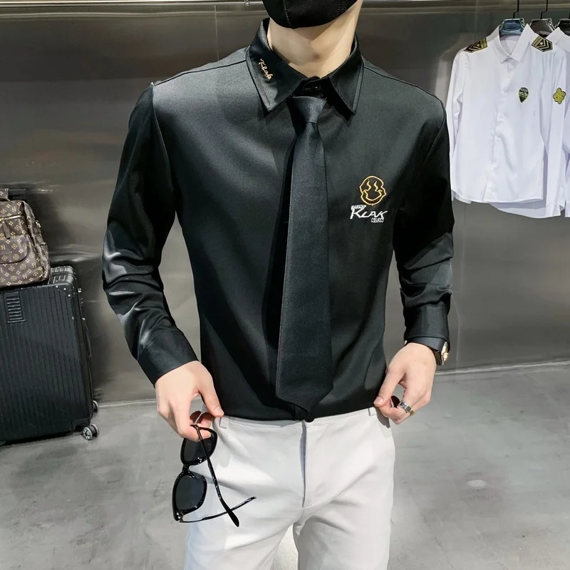 2022 New Plus size 5XL Men Shirt Solid color long sleeve Slim Casual Business male Dress Shirts Mens Long Sleeve Print Shirt
2022 New Plus size 5XL Men Shirt Solid color long sleeve Slim Casual Business male Dress Shirts Mens Long Sleeve Print Shirt