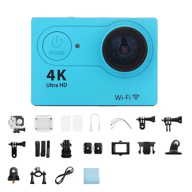 Ultra HD 4K / H9R экшн-камера Wifi 2,0 дюймов 170D Подводная Водонепроницаемая камера шлем Vedio Sport Pro наружная камера 
Ultra HD 4K / H9R экшн-камера Wifi 2,0 дюймов 170D Подводная Водонепроницаемая камера шлем Vedio Sport Pro наружная камера