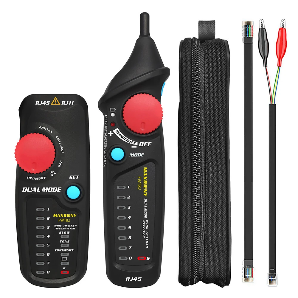 BSIDE FWT81 Network Cable Tracker Wire Tester Professional RJ45 RJ11 Telephone Toner Ethernet LAN Tracer Detector Line Finder
BSIDE FWT81 Network Cable Tracker Wire Tester Professional RJ45 RJ11 Telephone Toner Ethernet LAN Tracer Detector Line Finder