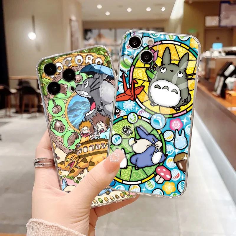 Hayao Miyazaki Anime Totoro Cover For Apple iPhone 14 13 12 11 SE XS XR X 7 8 6 Plus Pro MAX 2020 Transparent Phone Case 
Hayao Miyazaki Anime Totoro Cover For Apple iPhone 14 13 12 11 SE XS XR X 7 8 6 Plus Pro MAX 2020 Transparent Phone Case