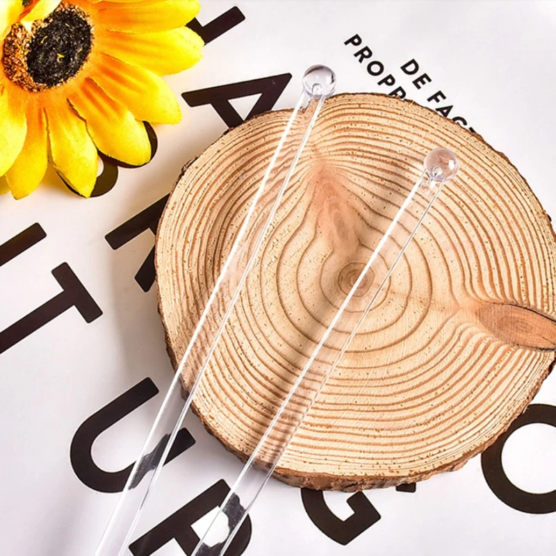 100 шт., прозрачные пластиковые длинные палочки для перемешивания, одноразовые палочки для перемешивания, набор для смешивания