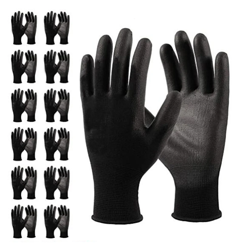 Black, grey safety work gloves garden rubber knitted gloves industrial work gloves
Black, grey safety work gloves garden rubber knitted gloves industrial work gloves