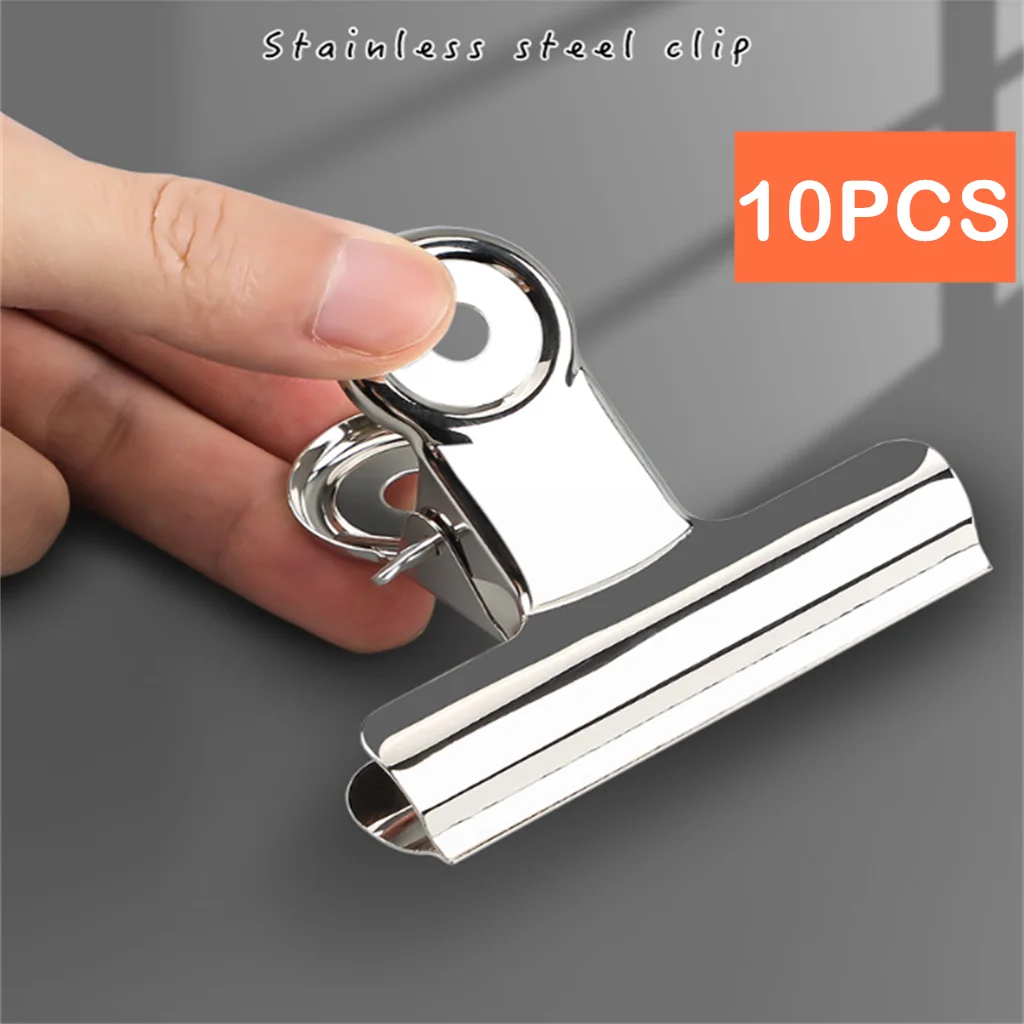 10pcs Powerful Spring Metal Strong Stainless Steel Clips Multi-functional Clamp Paper Clips School Office Household Stationery
10pcs Powerful Spring Metal Strong Stainless Steel Clips Multi-functional Clamp Paper Clips School Office Household Stationery
