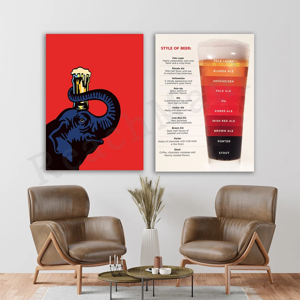 Vintage beer poster, elephant illustration, beer style poster infographic, food poster canvas art cafe restaurant kitchen decor
Vintage beer poster, elephant illustration, beer style poster infographic, food poster canvas art cafe restaurant kitchen decor