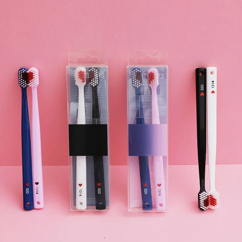 Friendly Black Adults Care Essentials Toothbrush Brush Soft-bristle Toothbrush Travel 2pcs Eco Couple White Dental Heart Teeth
Friendly Black Adults Care Essentials Toothbrush Brush Soft-bristle Toothbrush Travel 2pcs Eco Couple White Dental Heart Teeth