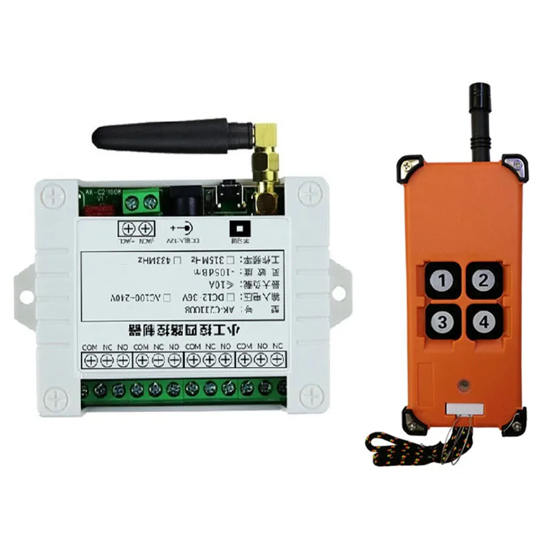 3000m DC12V 24V 36V 4CH Radio Controller RF Wireless Remote Control Overhead travelling crane System Receiver+number keys Remote
3000m DC12V 24V 36V 4CH Radio Controller RF Wireless Remote Control Overhead travelling crane System Receiver+number keys Remote