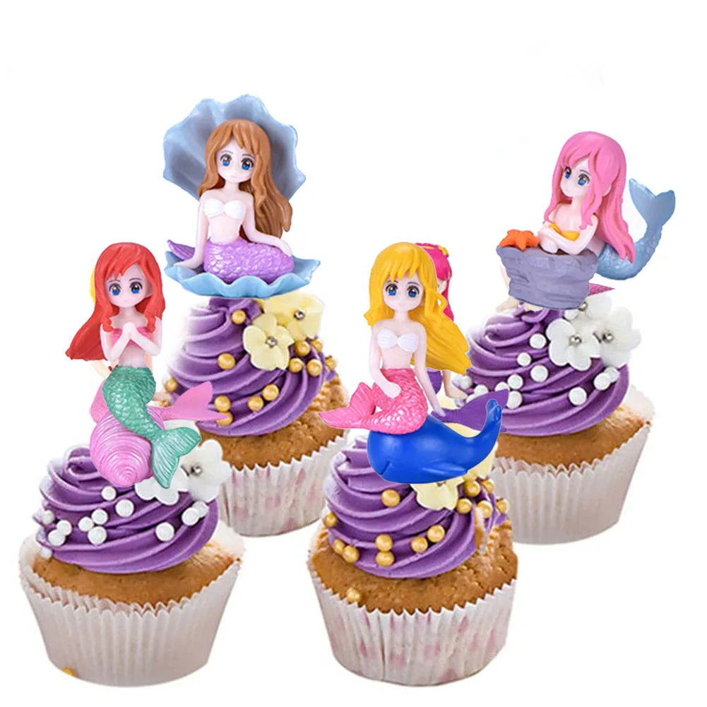 4pcs Mermaid Cupcake Topper Mermaid Doll Figurines For Girl Sea Mermaid Birthday Party Decors Baby Shower Supplies
4pcs Mermaid Cupcake Topper Mermaid Doll Figurines For Girl Sea Mermaid Birthday Party Decors Baby Shower Supplies