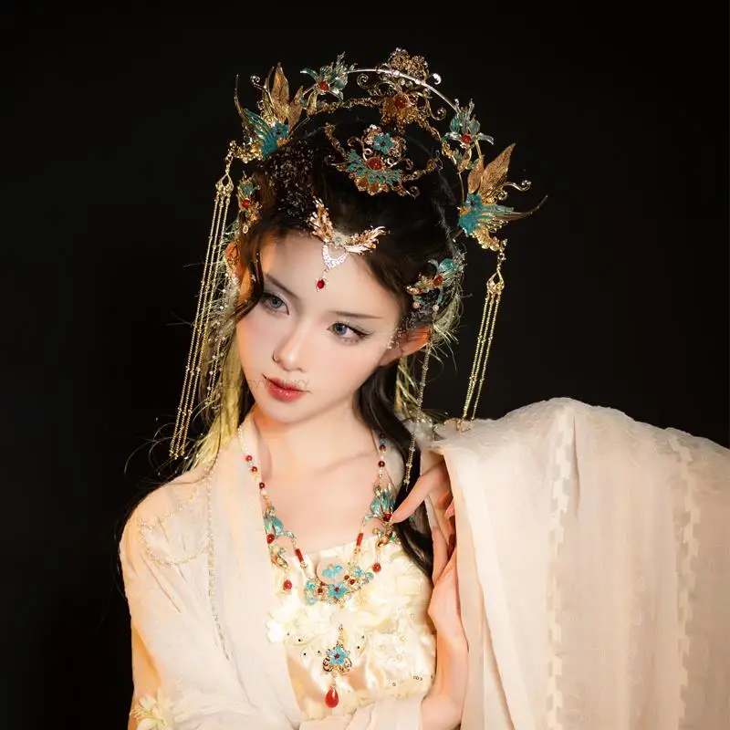 Китайская корона для волос Hanfu, Женская традиционная винтажная корона с кисточками, аксессуары Hanfu, Шпилька для волос, корона для волос, подвеска для бровей hanfu
Китайская корона для волос Hanfu, Женская традиционная винтажная корона с кисточками, аксессуары Hanfu, Шпилька для волос, корона для волос, подвеска для бровей hanfu