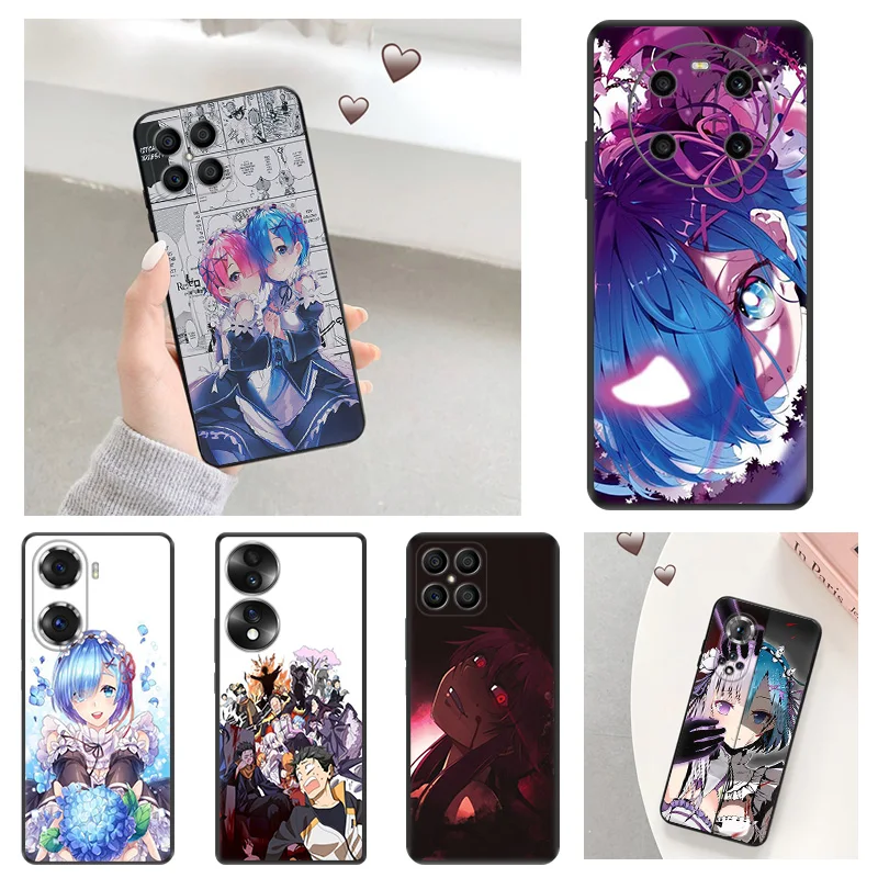 

Anime Re Life in a different world from zero Soft Phone Case for Honor X9 X8 5G X7 X6 70 60 50 30i X40 Play 6T 9A 6C Magic4 20