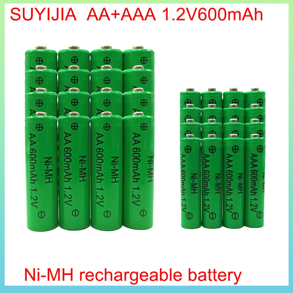 

1.2V AAA Battery AA Battery NI-MH 600mAh Rechargeable Battery for Toy Camera Game Console Flashlight MP3/MP4 Electric Shaver