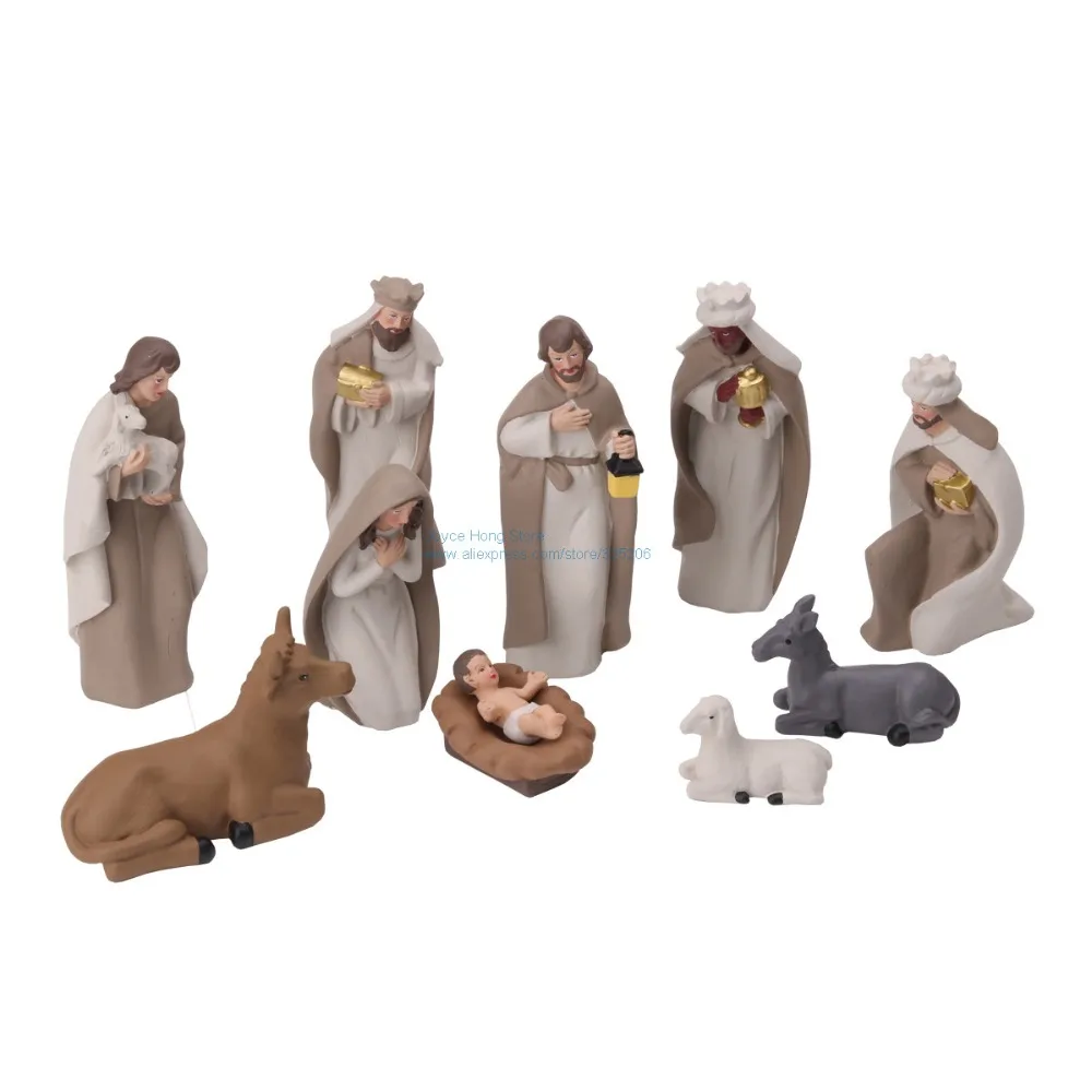 Nativity Set 10pieces Christmas Nativity Figures Statue Sculpture Religious Catholic Christian Decoration NEW
Nativity Set 10pieces Christmas Nativity Figures Statue Sculpture Religious Catholic Christian Decoration NEW