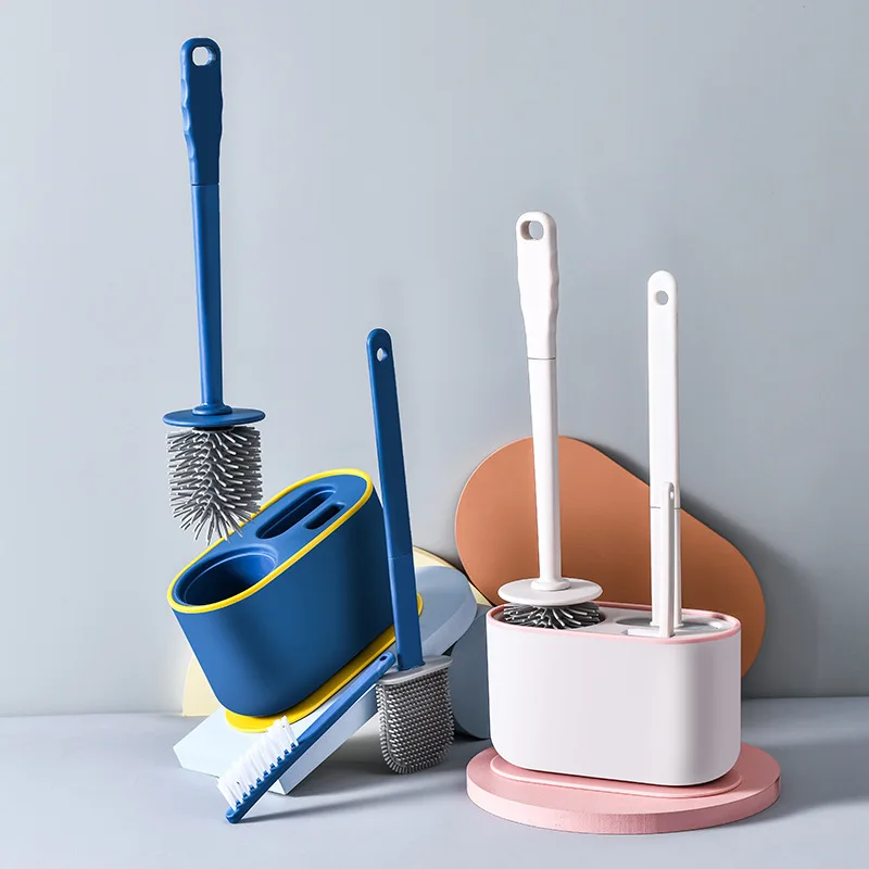 Silicone Toilet Brush Wall-Mounted Floor-Standing Toilet Cleaning Tools With Base Home Cleaning Brush Bathroom Accessories
Silicone Toilet Brush Wall-Mounted Floor-Standing Toilet Cleaning Tools With Base Home Cleaning Brush Bathroom Accessories