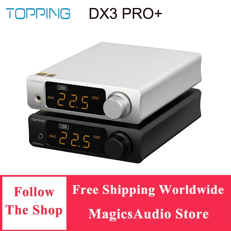 TOPPING DX3 PRO+ DAC Headphone Amplifier ES9038Q2M Decoder Bluetooth 5.0 LDAC Audio DX3 PRO with Remote Control
TOPPING DX3 PRO+ DAC Headphone Amplifier ES9038Q2M Decoder Bluetooth 5.0 LDAC Audio DX3 PRO with Remote Control