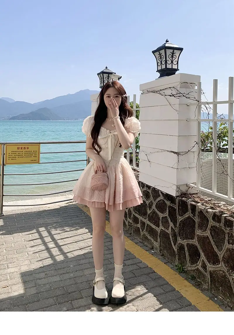 White Peach Oolong New And Sweet Gradient Pink Princess Dress Women's Summer High-Waist Slim Flesh CoverPuffy Skirt
White Peach Oolong New And Sweet Gradient Pink Princess Dress Women's Summer High-Waist Slim Flesh CoverPuffy Skirt