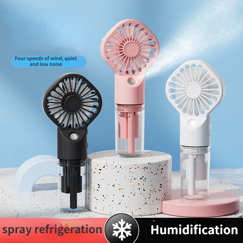 Spray Small Fan Usb Charging Mini Desktop Office Humidification Hydration Refrigeration Atomizer Light Small Portable Small Fan
Spray Small Fan Usb Charging Mini Desktop Office Humidification Hydration Refrigeration Atomizer Light Small Portable Small Fan