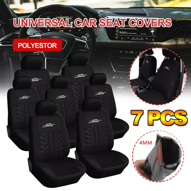 NEW2023 Tire Embossing Printing Car Seat Covers Universal For 7 Seats Car Seat Petector For Car/Truck/Van Auto Interior Accessor
NEW2023 Tire Embossing Printing Car Seat Covers Universal For 7 Seats Car Seat Petector For Car/Truck/Van Auto Interior Accessor