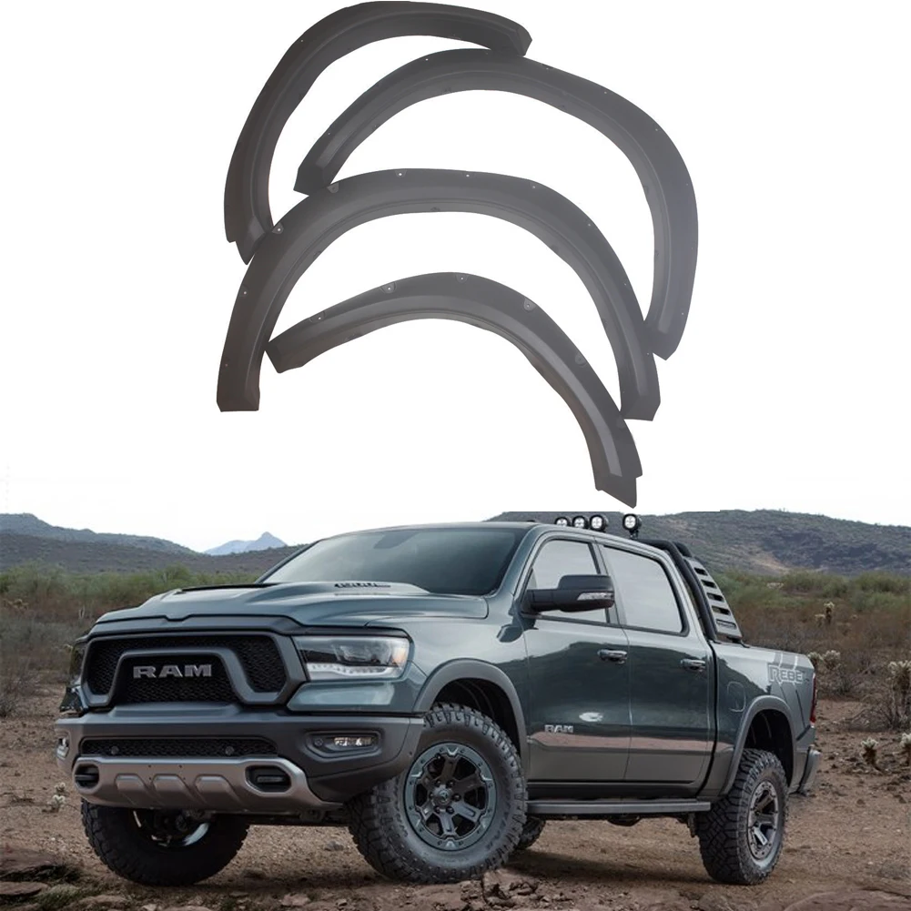 Mudguards 2 Front + 2 Rear Pocket Rivet Bolt On Wheel Fender Flares Car Body Parts Fit for DODGE RAM 1500 2009-2017
Mudguards 2 Front + 2 Rear Pocket Rivet Bolt On Wheel Fender Flares Car Body Parts Fit for DODGE RAM 1500 2009-2017