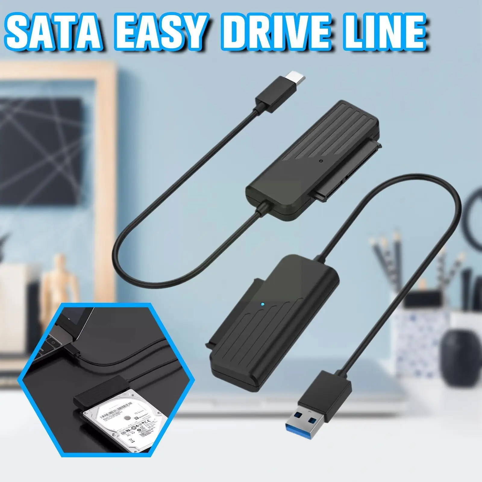 New USB 3.0-3.1 To Sata Cable C/A Port Drive Line High Speed Data Transmission For 2.5 Inch HDD Drive Line SATA For Computer
New USB 3.0-3.1 To Sata Cable C/A Port Drive Line High Speed Data Transmission For 2.5 Inch HDD Drive Line SATA For Computer