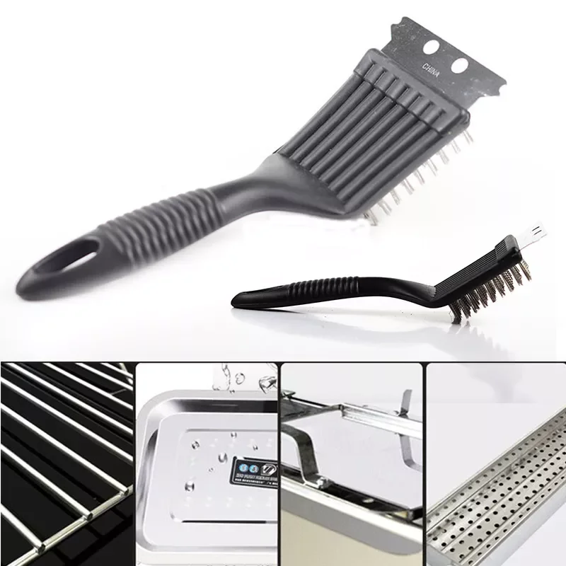 1PC Barbecue Brushes Handle BBQ Non-stick Brush Wire Steel Bristles Cleaning Cooking Grill Outdoor Home BBQ Accessories Tools
1PC Barbecue Brushes Handle BBQ Non-stick Brush Wire Steel Bristles Cleaning Cooking Grill Outdoor Home BBQ Accessories Tools
