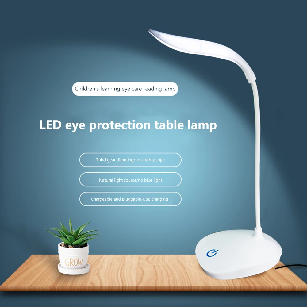 LED Bright Table Lamp USB Rechargeable Kids Eye Protection Desk Light for Student Study Reading Book Lights Bedroom Bedside Lamp
LED Bright Table Lamp USB Rechargeable Kids Eye Protection Desk Light for Student Study Reading Book Lights Bedroom Bedside Lamp