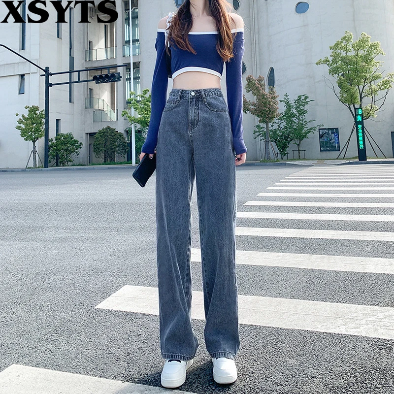 Female High Waist Jeans Straight Baggy Jeans Korean Fashion Women's Spring Autumn Wide Leg Mopping Long Pants Vintage Clothes
Female High Waist Jeans Straight Baggy Jeans Korean Fashion Women's Spring Autumn Wide Leg Mopping Long Pants Vintage Clothes