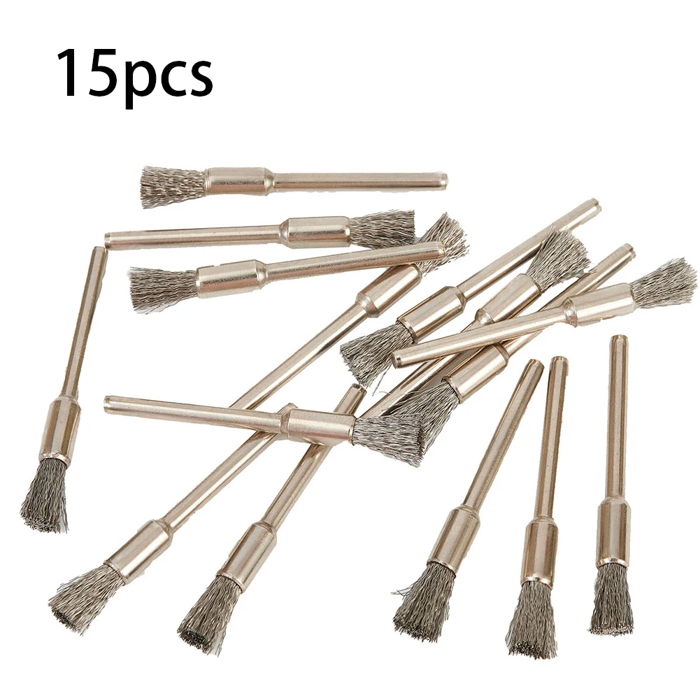 15PCS 3/5mm Wire Brush Remove Rust Polishing Brush Stainless Steel Handle For Power Tool Accessories
15PCS 3/5mm Wire Brush Remove Rust Polishing Brush Stainless Steel Handle For Power Tool Accessories