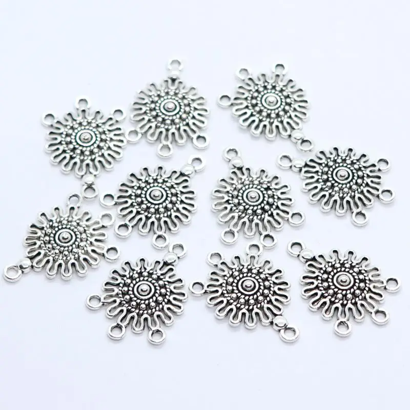 10pcs Tibetan Silver flower Connectors Bails Charms 18x26mm jewellery making
10pcs Tibetan Silver flower Connectors Bails Charms 18x26mm jewellery making