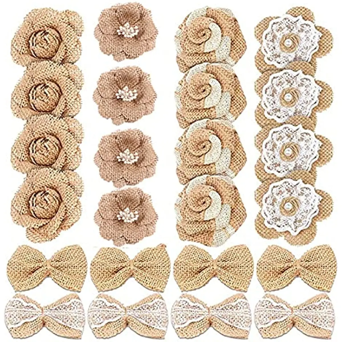 Набор из 24 цветов гессиань, 6 видов, джутовые цветы и бант, розы, цветы для рукоделия, украшения для свадьбы, рождественской вечеринки, подарк... 
Набор из 24 цветов гессиань, 6 видов, джутовые цветы и бант, розы, цветы для рукоделия, украшения для свадьбы, рождественской вечеринки, подарк...