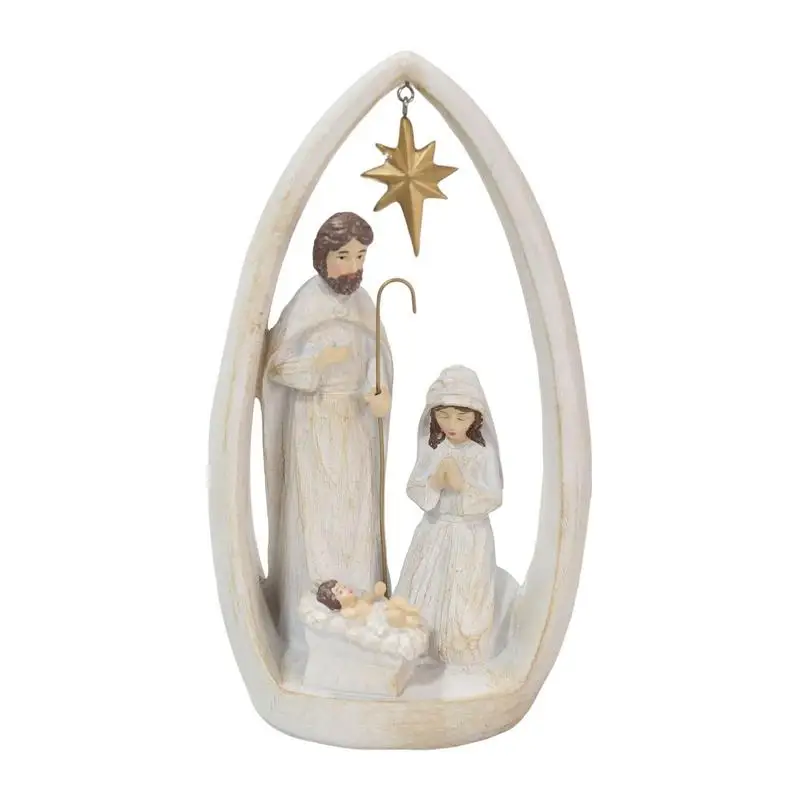 Religious Ornaments Manger Nativity Scene Statues Holy Family Sculpture Resin Home Decor Christmas Decoration 2023
Religious Ornaments Manger Nativity Scene Statues Holy Family Sculpture Resin Home Decor Christmas Decoration 2023