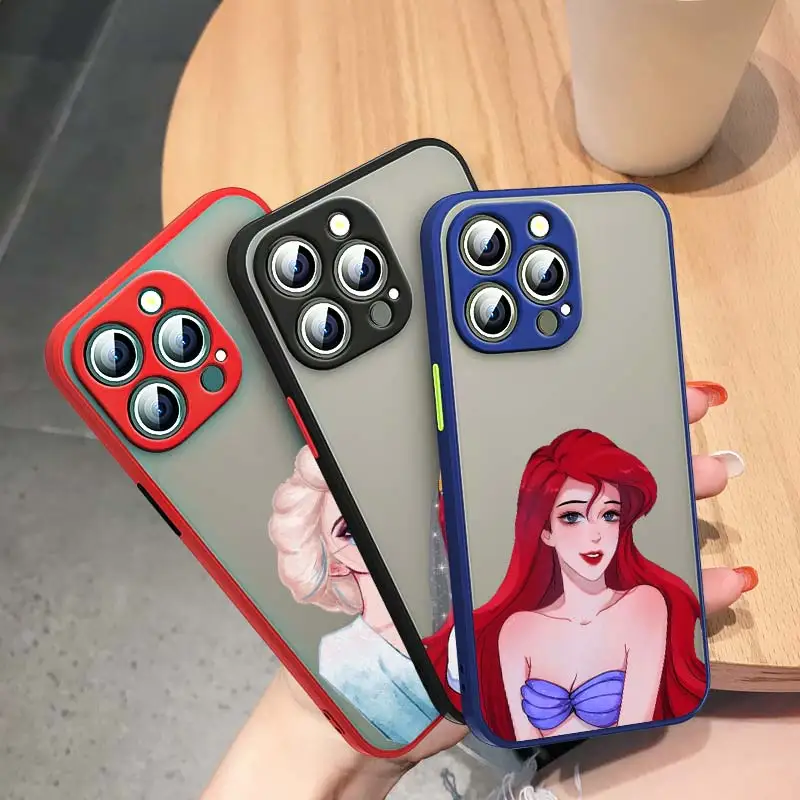 Disney Princess For Apple iPhone 13 12 11 Mini XS XR X Pro MAX 8 7 Plus Frosted Translucent Phone Case Funda Capa
Disney Princess For Apple iPhone 13 12 11 Mini XS XR X Pro MAX 8 7 Plus Frosted Translucent Phone Case Funda Capa