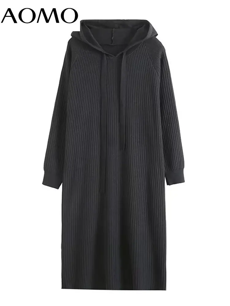 AOMO 2022 Fashion Women Elegant Hood Sweater Dress Loose Long Sleeve Ladies Midi Dres HE11A
AOMO 2022 Fashion Women Elegant Hood Sweater Dress Loose Long Sleeve Ladies Midi Dres HE11A