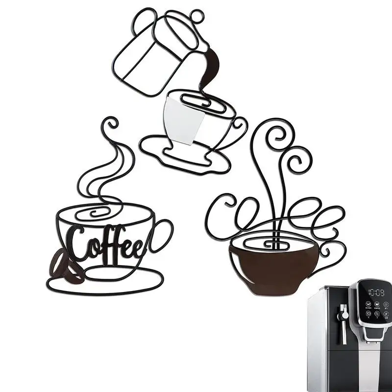 Metal Coffee Cup Wall Art Coffee Cup Mug Sculpture Kitchen Decor 3 Pieces Retro Wire Coffee Sign Coffee Mug Wall Decorations For
Metal Coffee Cup Wall Art Coffee Cup Mug Sculpture Kitchen Decor 3 Pieces Retro Wire Coffee Sign Coffee Mug Wall Decorations For