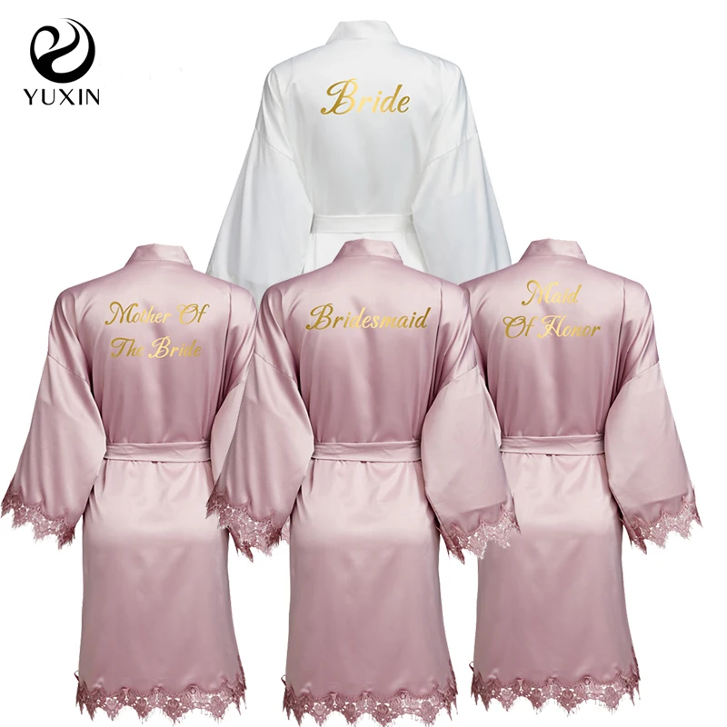 Mauve New Matt Satin Lace Robe with Trim Gown Bridal Wedding Bride Robes Bridesmaid Kimono Robe Bridal Robes
Mauve New Matt Satin Lace Robe with Trim Gown Bridal Wedding Bride Robes Bridesmaid Kimono Robe Bridal Robes