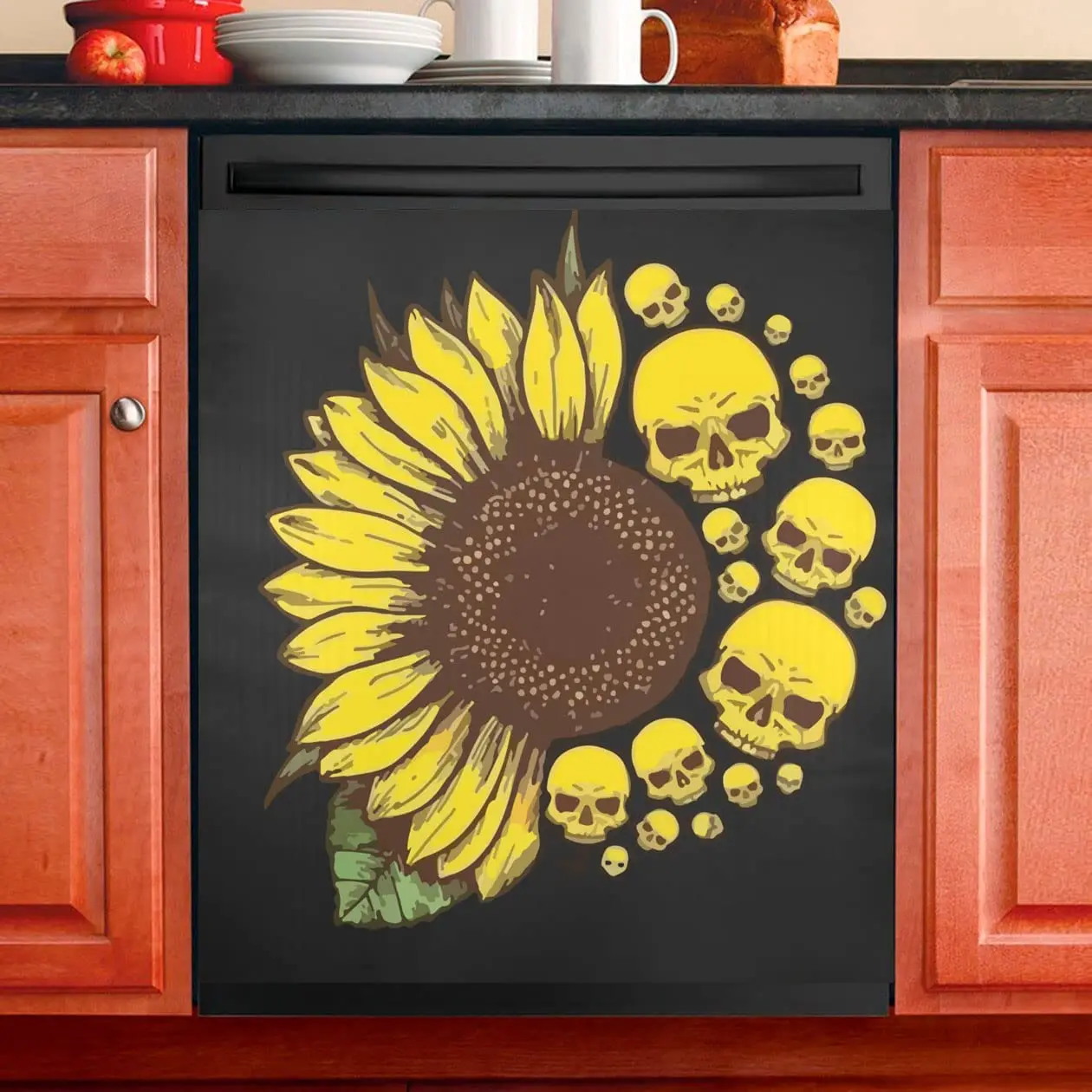 Sunflower Skull Dishwasher Cover Panel,Dishwasher Magnet Cover Decorative, Magnetic Dishwasher Door Cover Stickers, 23 X 26 in
Sunflower Skull Dishwasher Cover Panel,Dishwasher Magnet Cover Decorative, Magnetic Dishwasher Door Cover Stickers, 23 X 26 in