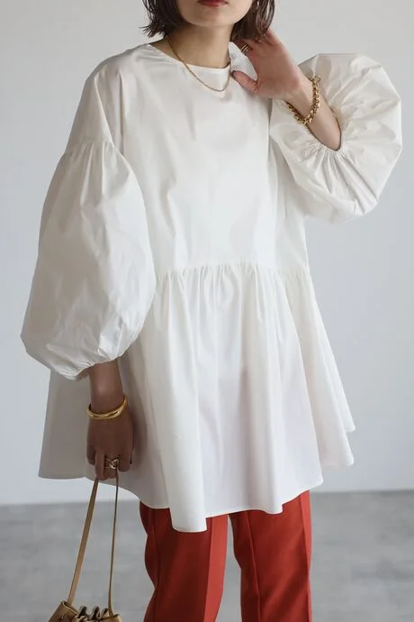 SuperAen 2022 New Solid All Match Simple Loose O Neck Lantern Sleeve Top Casual Women Shirts
SuperAen 2022 New Solid All Match Simple Loose O Neck Lantern Sleeve Top Casual Women Shirts