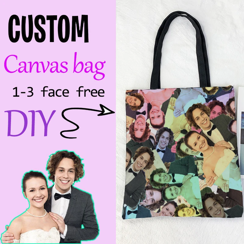 Funny Self-Designed Canvas Bag Neutral 3D Printing LOGO Personalized Fashion Travel Shopping Bag To Customize Your Own Bag
Funny Self-Designed Canvas Bag Neutral 3D Printing LOGO Personalized Fashion Travel Shopping Bag To Customize Your Own Bag
