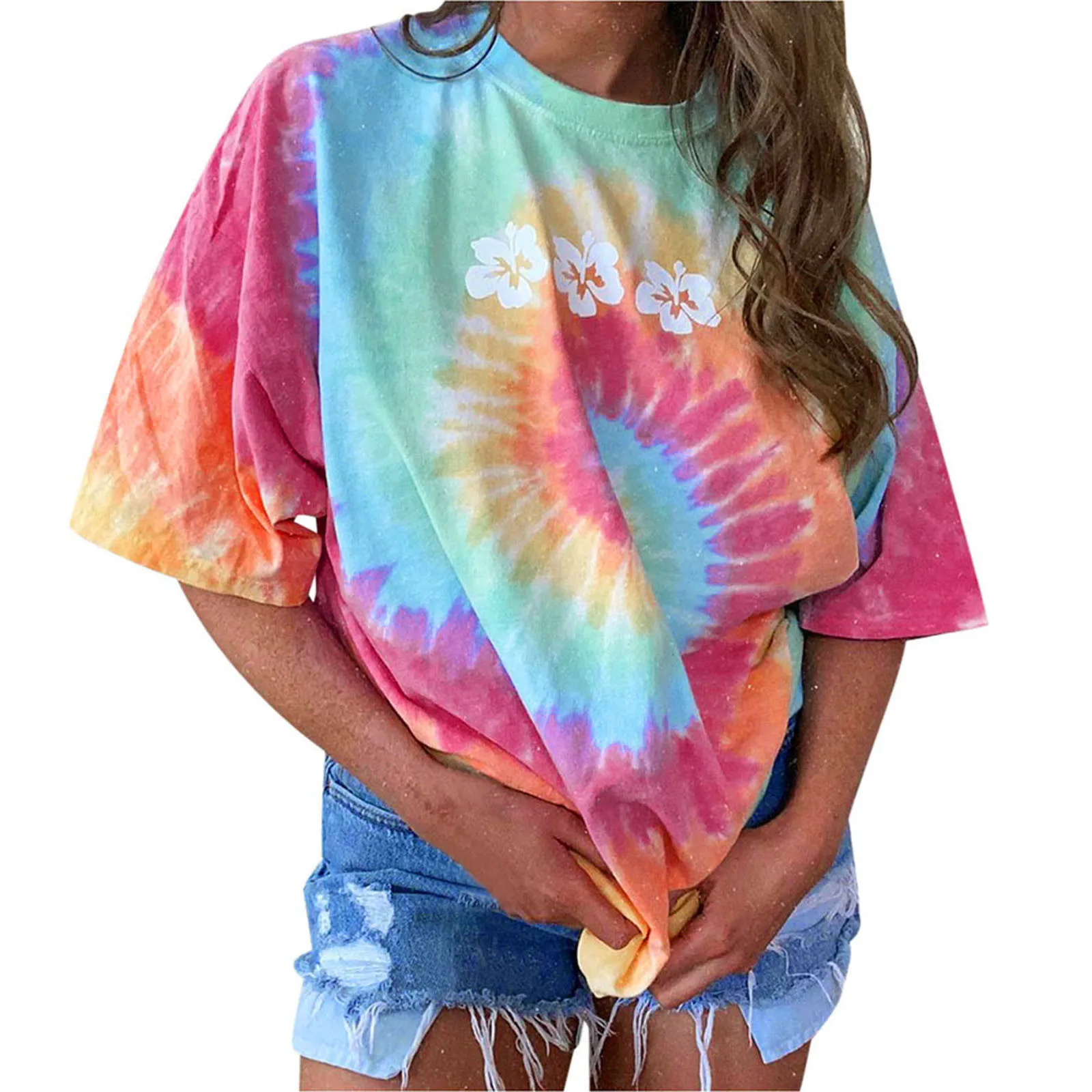 Womens Black Bulk Loose White Shirt Women Summer Tie Dye Short Sleeve Round Neck Loose Large Size T Shirt Womens V Neck Pack
Womens Black Bulk Loose White Shirt Women Summer Tie Dye Short Sleeve Round Neck Loose Large Size T Shirt Womens V Neck Pack