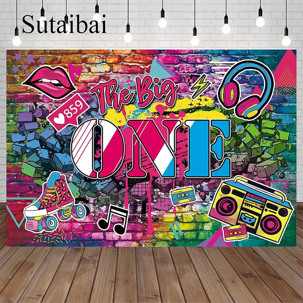 The Big One Birthday Backdrop for Hip Hop Theme 1st Bday Party Decorations Graffiti Brick Wall Old School Kids Boys Decor Banner
The Big One Birthday Backdrop for Hip Hop Theme 1st Bday Party Decorations Graffiti Brick Wall Old School Kids Boys Decor Banner