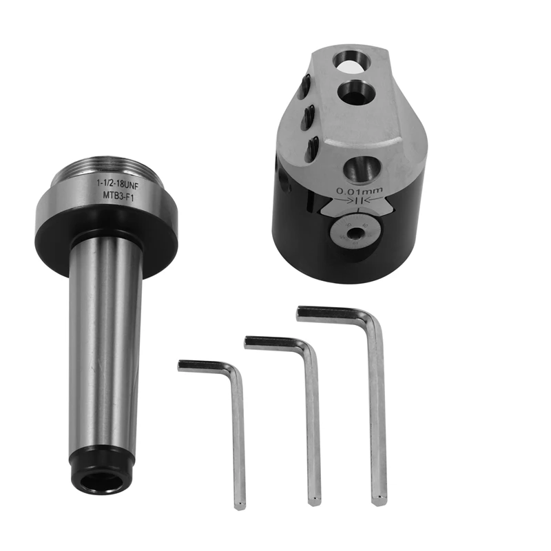 1 Set 50Mm Mt3-M12 Universal Usage Boring Head With Morse Taper Shank For Lathe Milling Tool
1 Set 50Mm Mt3-M12 Universal Usage Boring Head With Morse Taper Shank For Lathe Milling Tool