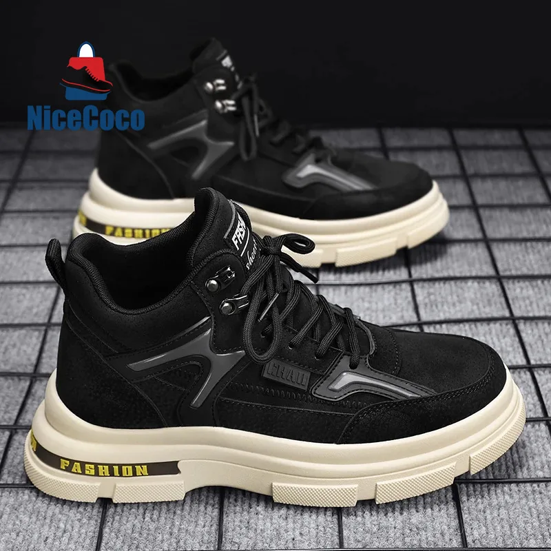 Mens Boots High Top Ankle Shoes Casual Winter Platform Leather Luxury Sport Chelsea Tactical Cowboy Work Safety Sneakers 1010
Mens Boots High Top Ankle Shoes Casual Winter Platform Leather Luxury Sport Chelsea Tactical Cowboy Work Safety Sneakers 1010