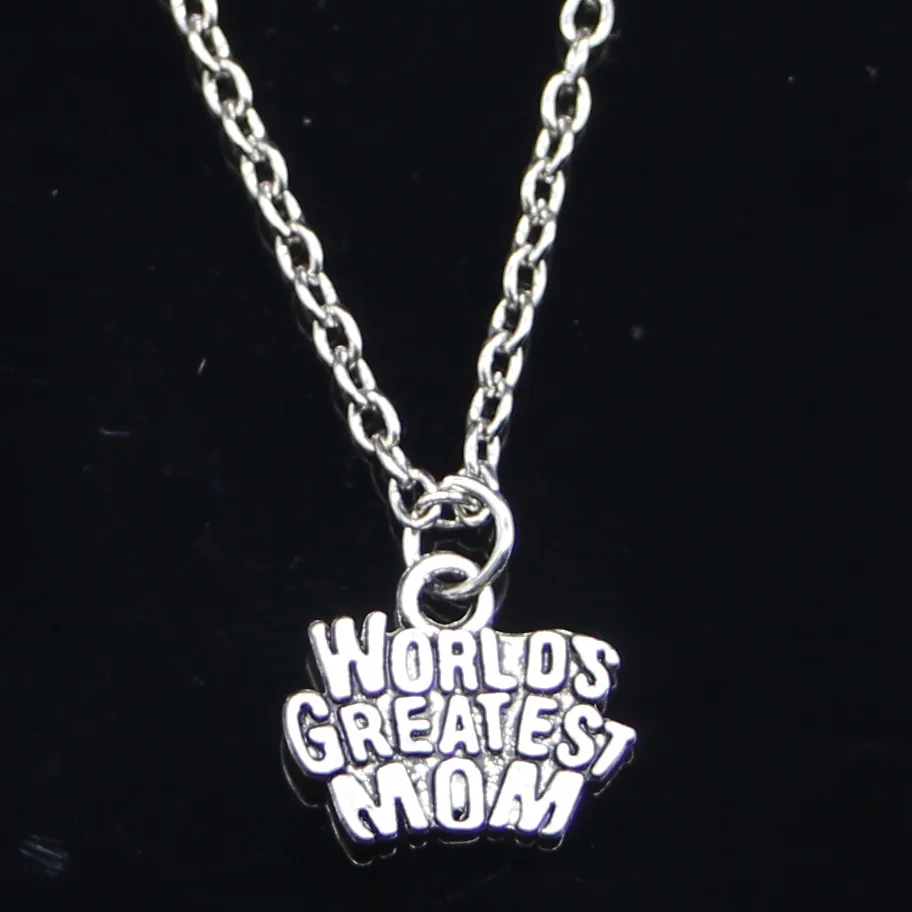 20pcs New Fashion Necklace 14x12mm Worlds Greatest Mom Mama Pendants Short Long Women Men Colar Gift Jewelry Choker
20pcs New Fashion Necklace 14x12mm Worlds Greatest Mom Mama Pendants Short Long Women Men Colar Gift Jewelry Choker