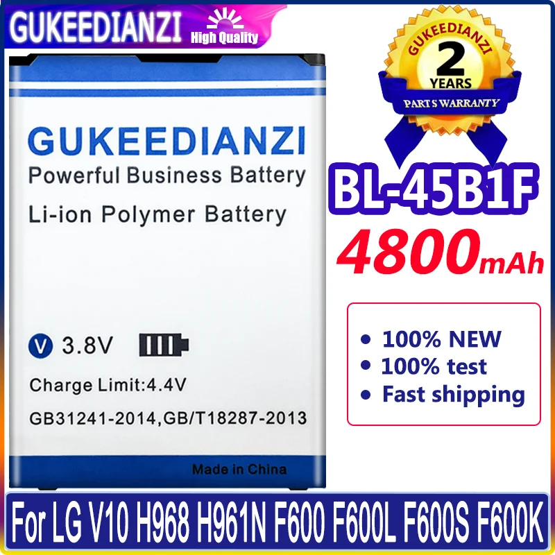 BL-45B1F 4800mAh Сменный аккумулятор для LG V10 H961N F600 H900 H901 VS990 H968 BL 45B 1F мобильный телефон аккумулятор Li-polym
BL-45B1F 4800mAh Сменный аккумулятор для LG V10 H961N F600 H900 H901 VS990 H968 BL 45B 1F мобильный телефон аккумулятор Li-polym
