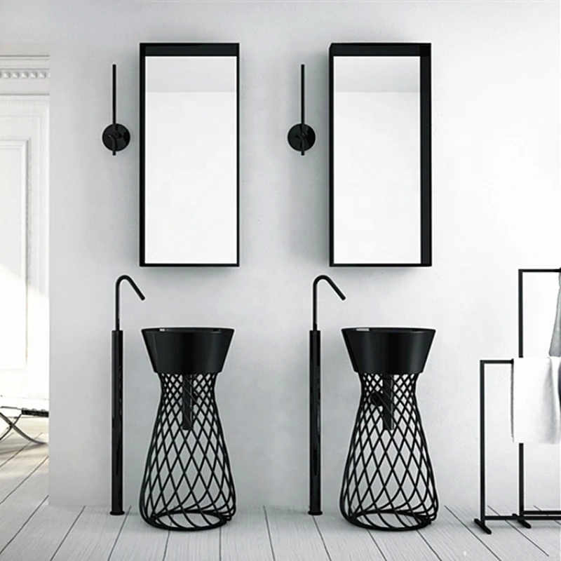 Bathroom sinks freestanding basin solid surface pedestal basin with frame, resin stone composite bathroom wash basin sink
Bathroom sinks freestanding basin solid surface pedestal basin with frame, resin stone composite bathroom wash basin sink