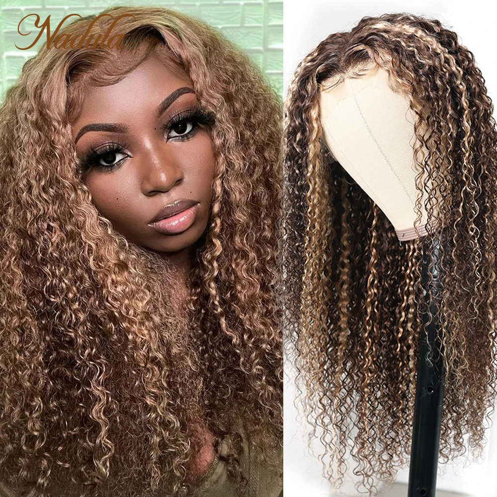 Nadula Hair 13X4 Highlighted Curly Lace Frontal Wig Body Wave Hair With Highlight Wig Human Hair Honey Brown Color for Women
Nadula Hair 13X4 Highlighted Curly Lace Frontal Wig Body Wave Hair With Highlight Wig Human Hair Honey Brown Color for Women