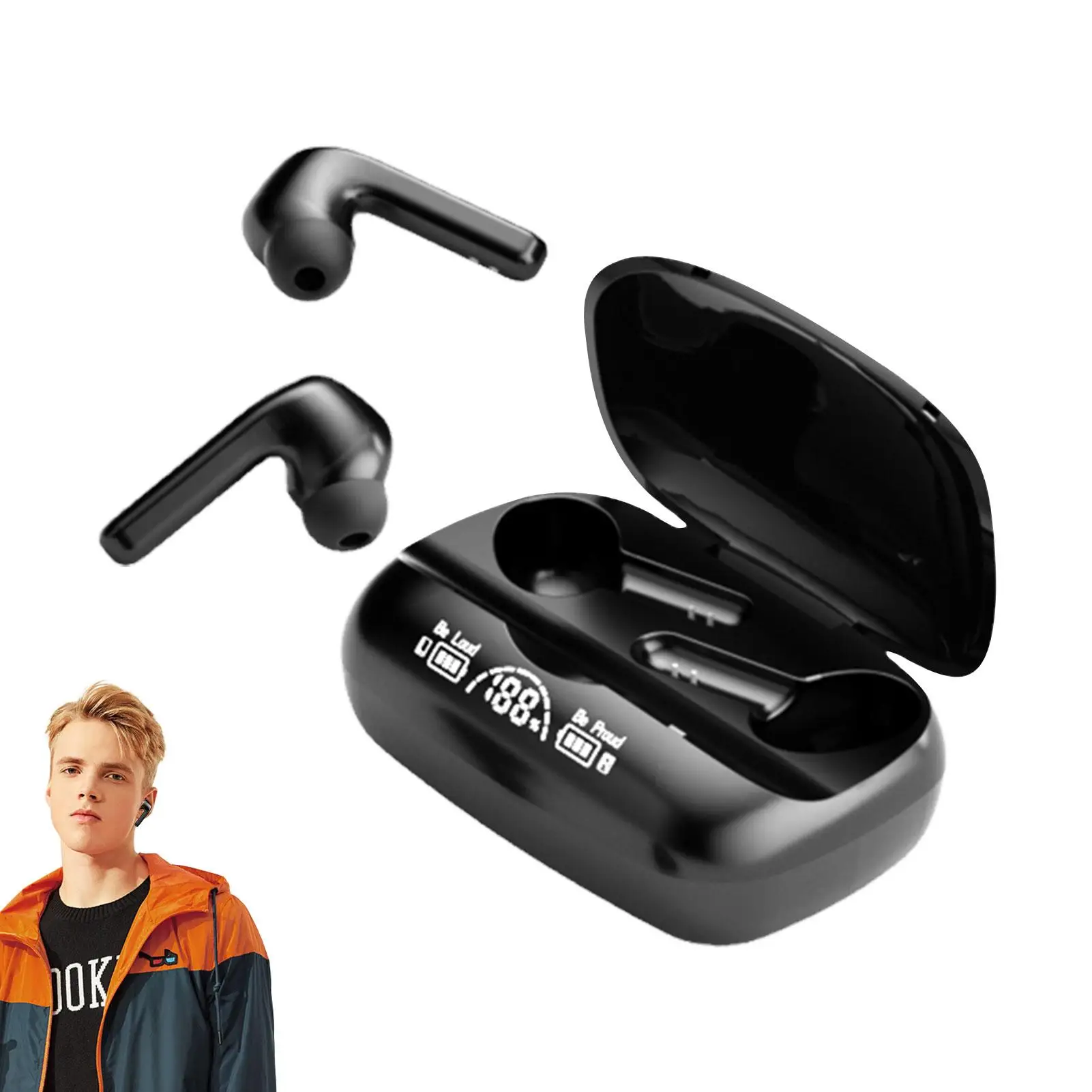 Blue Tooth Earphone | Waterproof Wireless Earbuds Blue Tooth Headphones with LED Display and Deep Bass | Portable Blue Tooth Ear
Blue Tooth Earphone | Waterproof Wireless Earbuds Blue Tooth Headphones with LED Display and Deep Bass | Portable Blue Tooth Ear