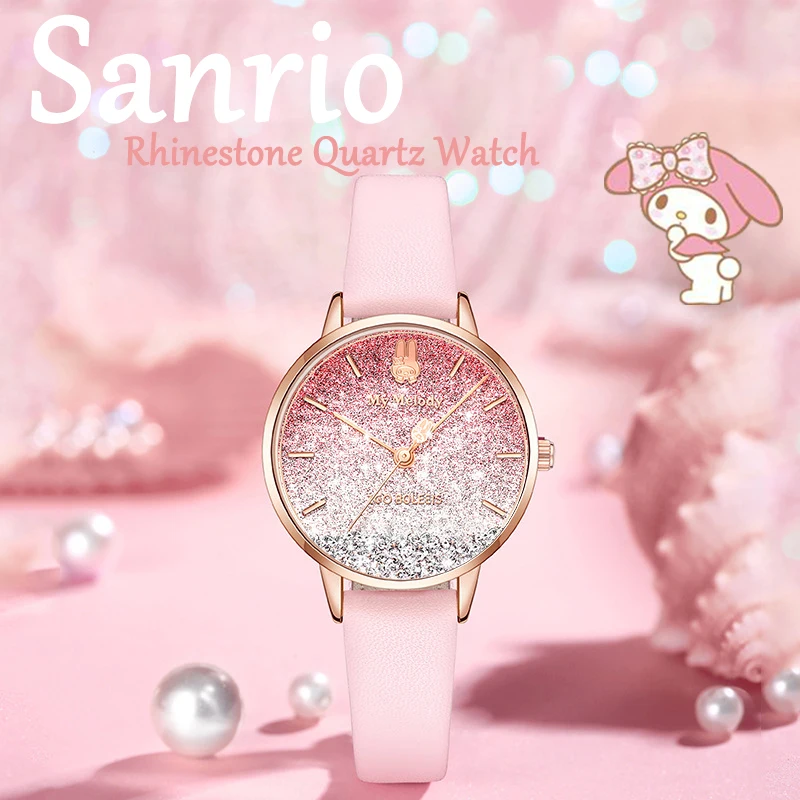 Sanrio Kawaii Hello Kitty Cinnamoroll Watches Cute My Melody Rhinestone Quartz Watch Cartoon Style Waterproof Electronic Watch
Sanrio Kawaii Hello Kitty Cinnamoroll Watches Cute My Melody Rhinestone Quartz Watch Cartoon Style Waterproof Electronic Watch