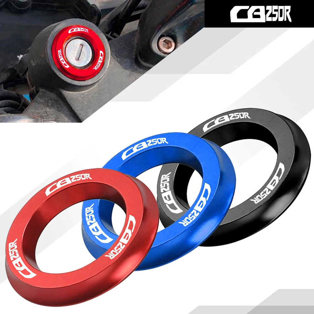 Motorcycle Ignition Cover Throttle Cover Decorative Ring Key Hole Ring CNC Aluminum FOR HONDA CB250R 2017-2019 2018 CB 250R
Motorcycle Ignition Cover Throttle Cover Decorative Ring Key Hole Ring CNC Aluminum FOR HONDA CB250R 2017-2019 2018 CB 250R
