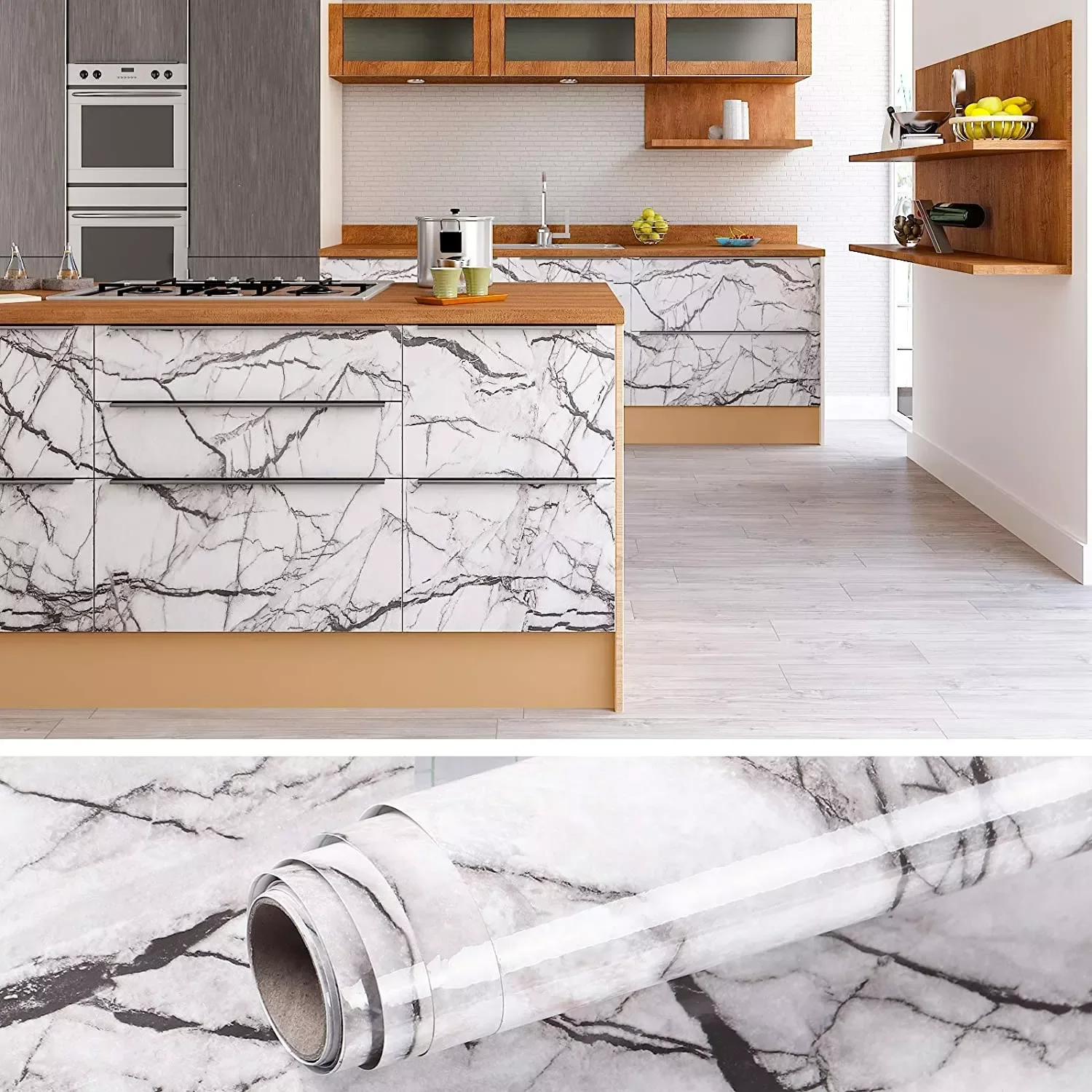 Waterproof marble self-adhesive wallpaper vinyl film wall stickers bathroom kitchen cabinet room decorative sticky paper decals
Waterproof marble self-adhesive wallpaper vinyl film wall stickers bathroom kitchen cabinet room decorative sticky paper decals