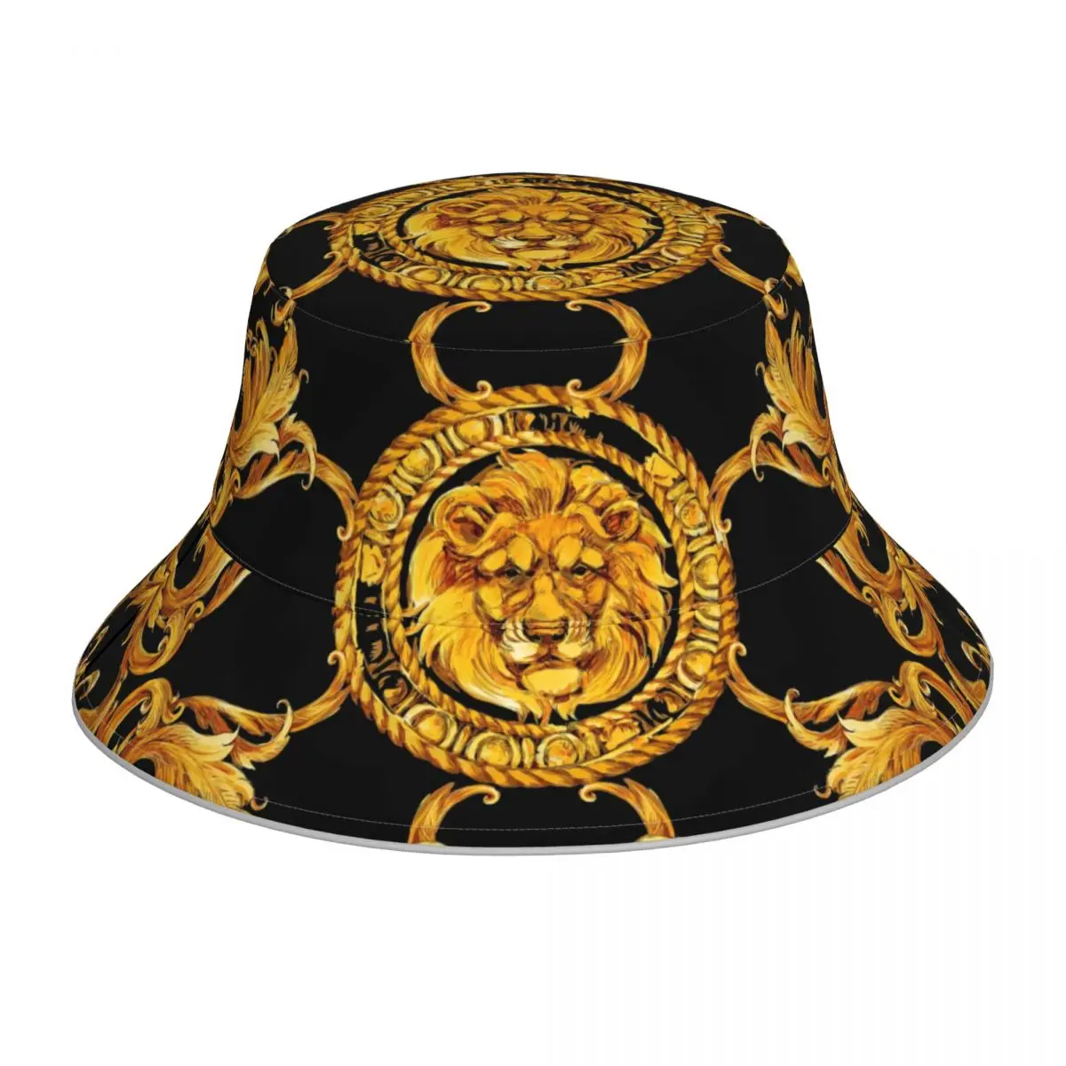Golden Baroque Reflective Bucket Hat Summer Hats Fisherman Hat Foldable Women Men Sunscreen Shade Caps
Golden Baroque Reflective Bucket Hat Summer Hats Fisherman Hat Foldable Women Men Sunscreen Shade Caps