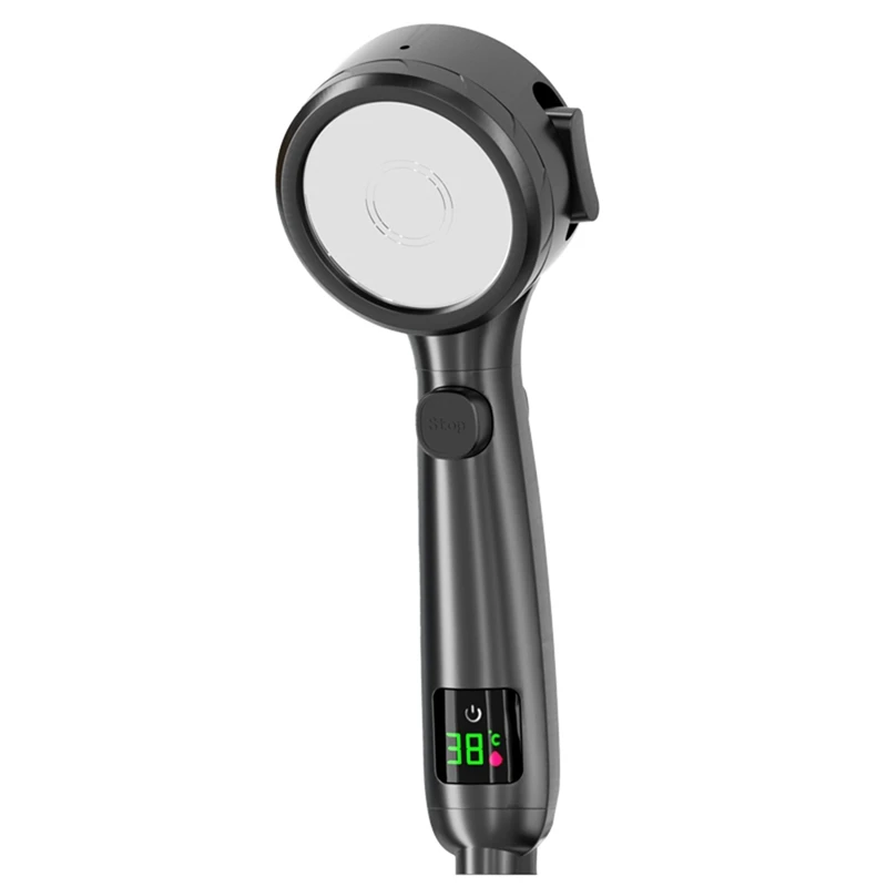 Temperature Display Shower Head Handheld No Charging Required Bathroom High Pressure Water Saving 4 Modes Shower Head
Temperature Display Shower Head Handheld No Charging Required Bathroom High Pressure Water Saving 4 Modes Shower Head